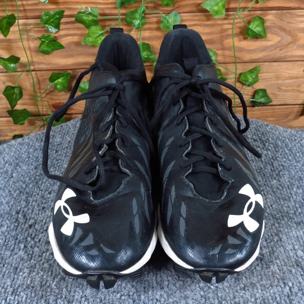 Under Armour Spotlight Franchise RM‎ Mens Football Cleats Sz 8 Black White